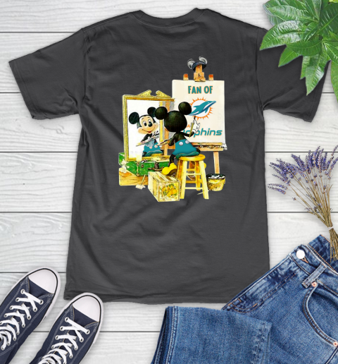 NFL Football Miami Dolphins Mickey Drawing Shirt 77