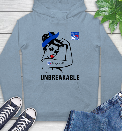 NHL New York Rangers Girl Unbreakable Hockey Sports Hoodie 6