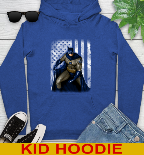 Toronto Maple Leafs NHL Hockey Batman DC American Flag Shirt Youth Hoodie 10