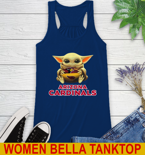 NFL Football Arizona Cardinals Baby Yoda Star Wars Shirt Racerback Tank 9