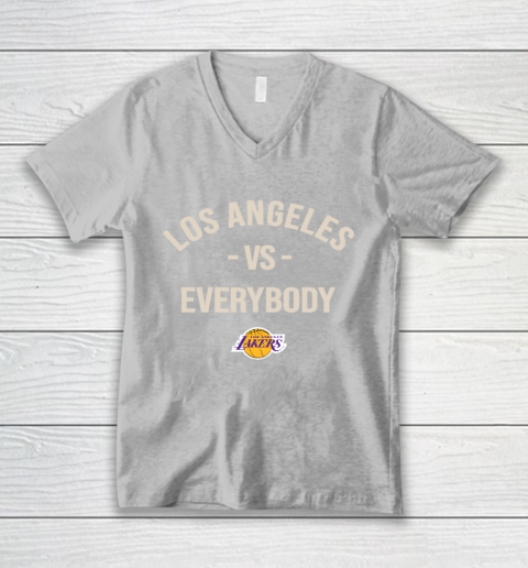 Los Angeles Lakers Vs Everybody V-Neck T-Shirt 3