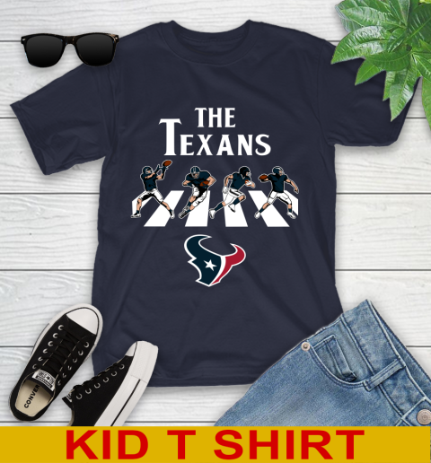 NFL Football Houston Texans The Beatles Rock Band Shirt Youth T-Shirt 2