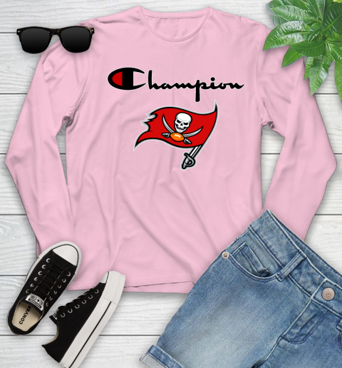 NFL Football Tampa Bay Buccaneers Champion Shirt Youth Long Sleeve 8