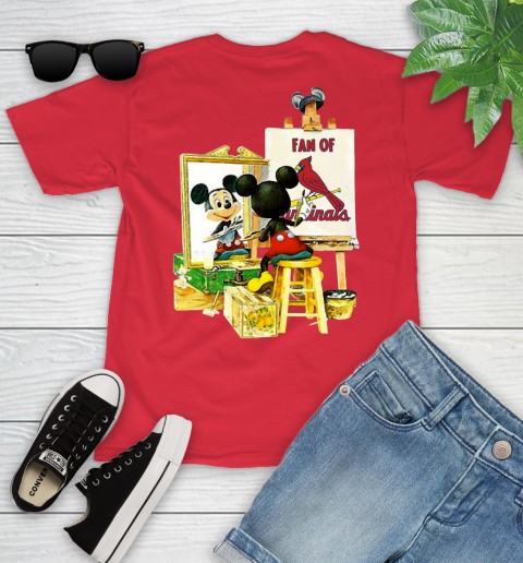 MLB Baseball St.Louis Cardinals Mickey Drawing Shirt 104
