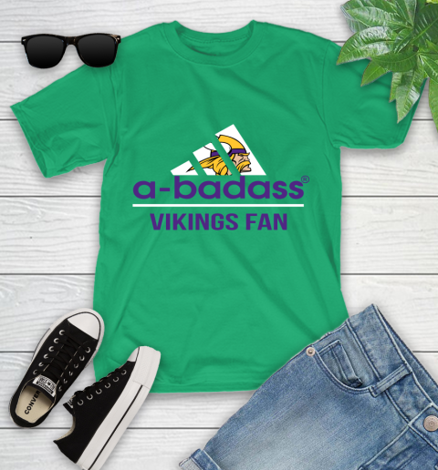 Minnesota Vikings NFL Football A Badass Adidas Adoring Fan Sports (1) Youth T-Shirt 8