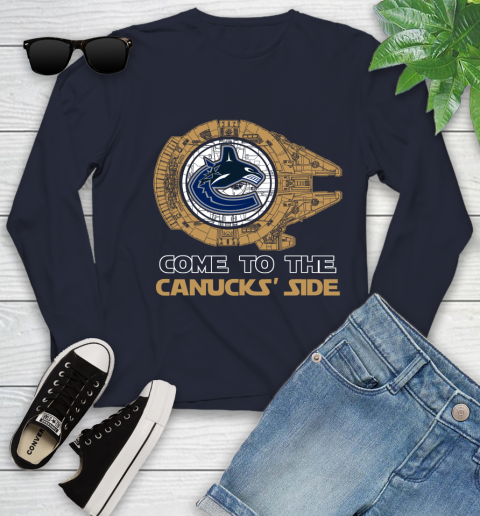 NHL Come To The Vancouver Canucks Wars Hockey Sports Youth Long Sleeve 2