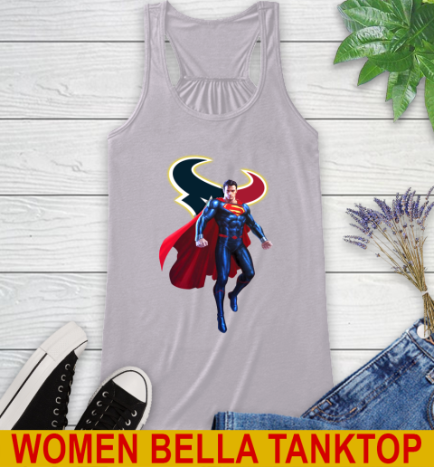 NFL Superman DC Sports Football Houston Texans Racerback Tank 5