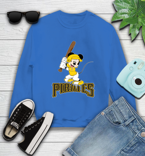 MLB Baseball Pittsburgh Pirates Cheerful Mickey Mouse Shirt Sweatshirt 9