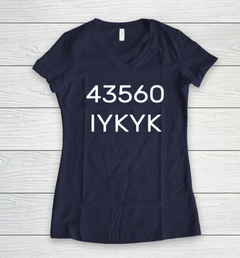 43560 IYKYK Women's V-Neck T-Shirt - Image 8
