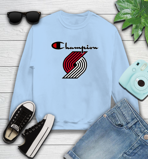 NBA Basketball Portland Trail Blazers Champion Shirt Sweatshirt 4