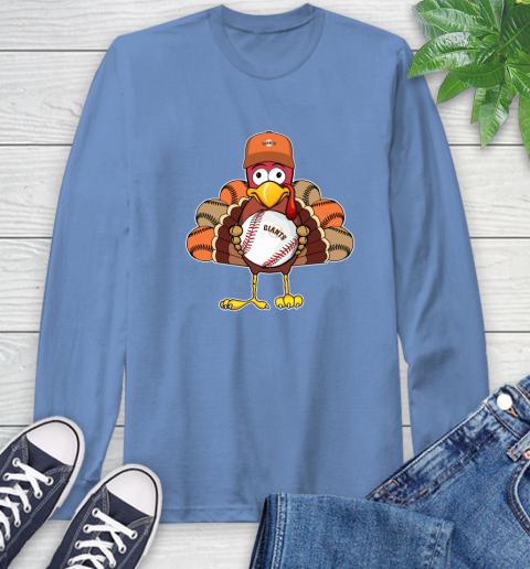 San Francisco Giants Turkey thanksgiving Long Sleeve T-Shirt 11