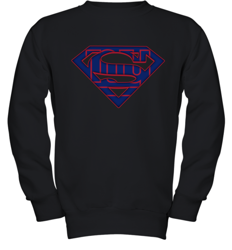 We Are Undefeatable The New York Giants x Superman NFL Youth Sweatshirt