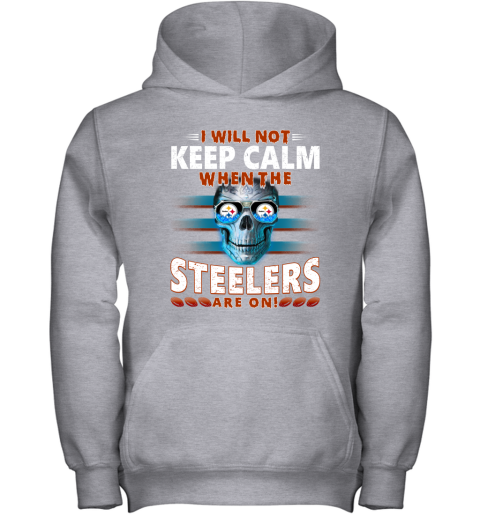 Steelers Football Hoodie Grey/ Black Hoodie Sports Fan Gear 