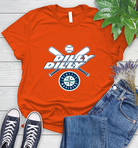 MLB Seattle Mariners Dilly Dilly Baseball Sports Women's T-Shirt 4