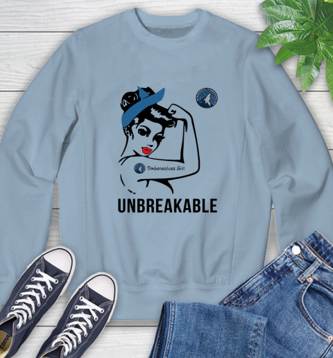 NBA Minnesota Timberwolves Girl Unbreakable Basketball Sports Sweatshirt 5
