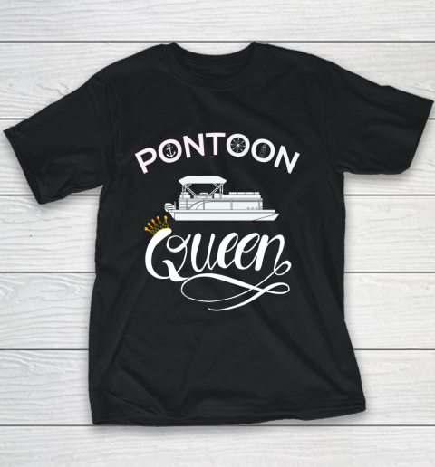 Pontoon Queen Costume Pontoon Boat Youth T-Shirt