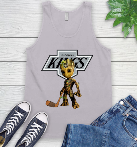 Los Angeles Kings NHL Hockey Groot Marvel Guardians Of The Galaxy Tank Top 4