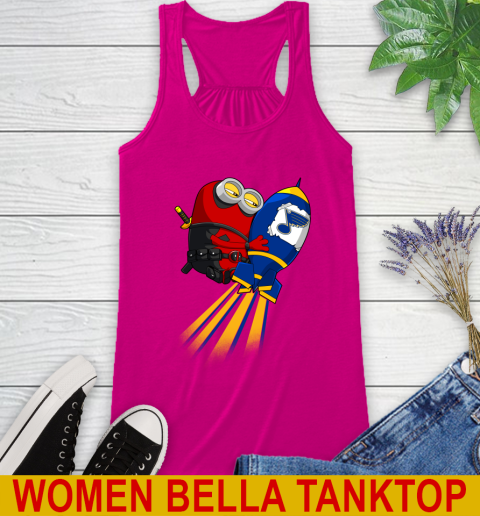 NHL Hockey St.Louis Blues Deadpool Minion Marvel Shirt Racerback Tank 6