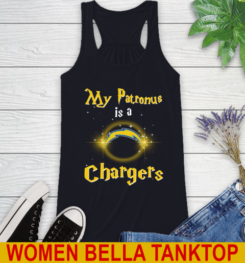 NFL Football Harry Potter My Patronus Is A Los Angeles Chargers Racerback Tank 9 NFL Football Harry Potter My Patronus Is A Los Angeles Chargers Racerback Tank - Image 9