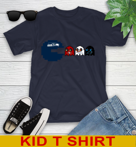 Seattle Seahawks NFL Football Pac Man Champion Youth T-Shirt 3