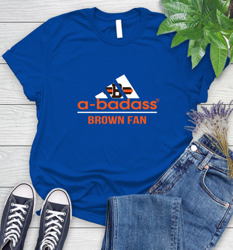 NFL A Badass Cleveland Browns Fan Adidas Football Sports Women's T-Shirt 12
