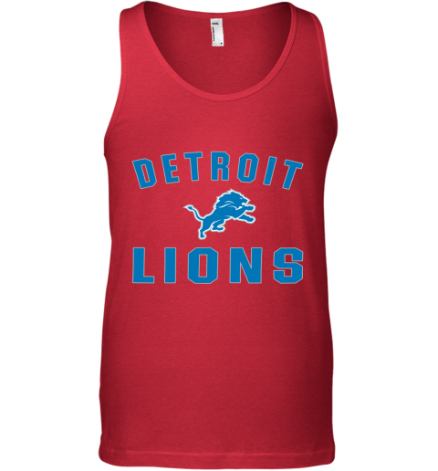 Detroit Lions NFL Line by Fanatics Branded Blue Vintage Victory Tank Top
