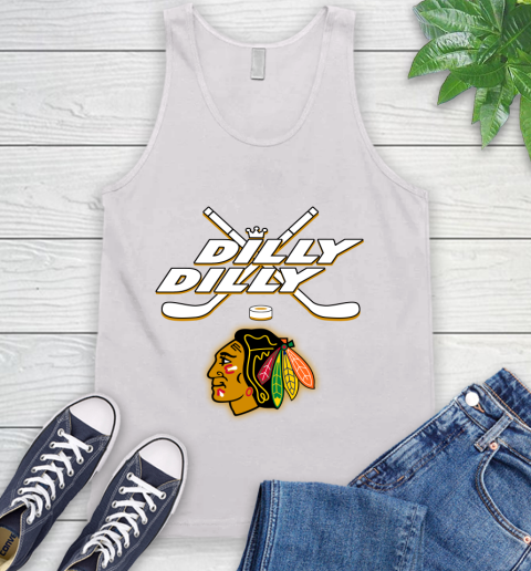 NHL Chicago Blackhawks Dilly Dilly Hockey Sports Tank Top