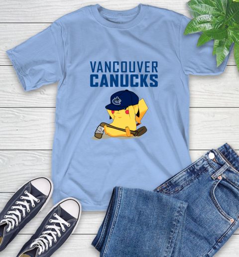 NHL Pikachu Hockey Sports Vancouver Canucks T-Shirt 11