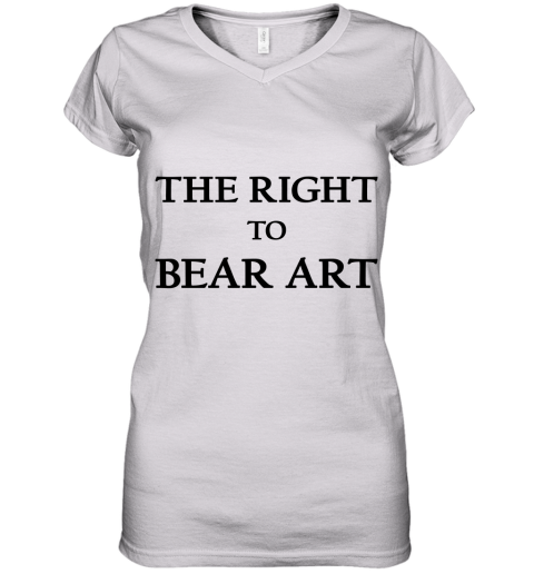 The Right To Bear Arts Women's V-Neck T-Shirt