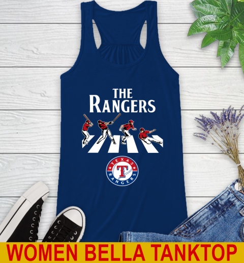 MLB Baseball Texas Rangers The Beatles Rock Band Shirt Racerback Tank 7