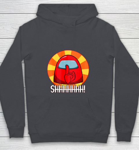 Among Us Game Shirt Cool Among Us shirt Crewmate or Impostor SHHHHHH Youth Hoodie 5