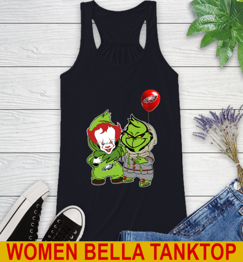 Philadelphia Eagles Baby Pennywise Grinch Christmas NFL Football Racerback Tank 10