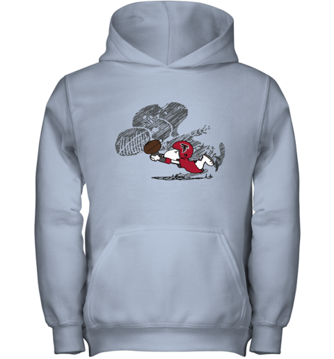 Atlanta Falcons Snoopy Plays The Football Game Youth Hoodie