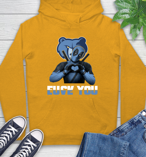 NBA Memphis Grizzlies Deadpool Love You Fuck You Basketball Sports Hoodie 2