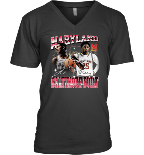 Derik Queen And Julian Reese Baltimore Built V-Neck T-Shirt