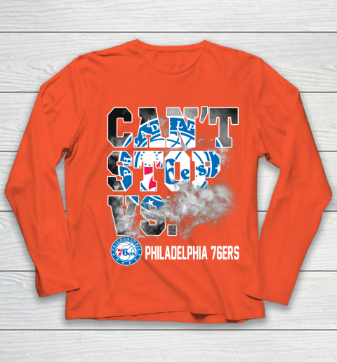 NBA Philadelphia 76ers Basketball Can't Stop Vs Youth Long Sleeve 3