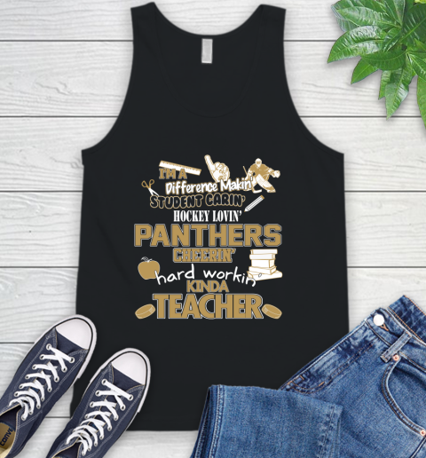 Florida Panthers NHL I'm A Difference Making Student Caring Hockey Loving Kinda Teacher Tank Top