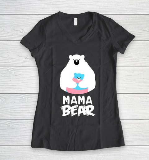 Mama Bear Transgender Shirt LGBT Pride Women's V-Neck T-Shirt 6