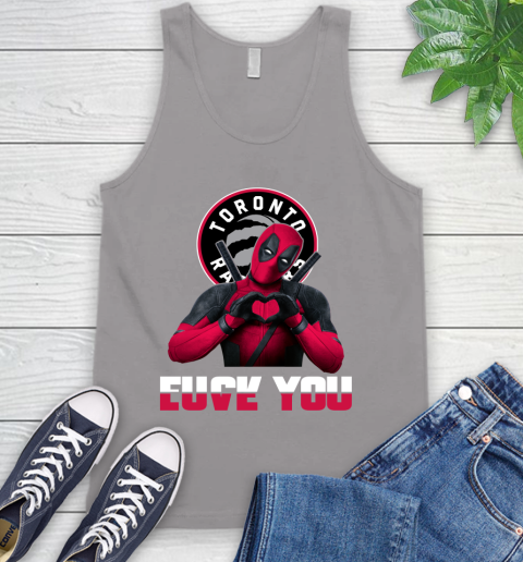 NBA Toronto Raptors Deadpool Love You Fuck You Basketball Sports Tank Top 3