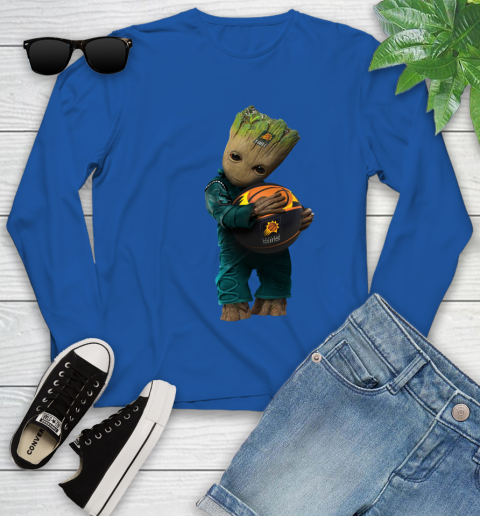 NBA Groot Guardians Of The Galaxy Basketball Sports Phoenix Suns Youth Long Sleeve 9