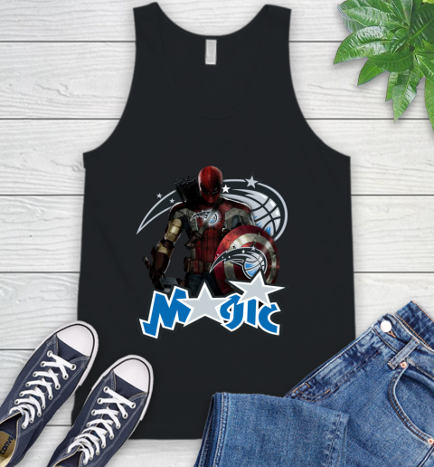 Philadelphia 76ers NBA Basketball Captain America Thor Spider Man Hawkeye Avengers Tank Top 2