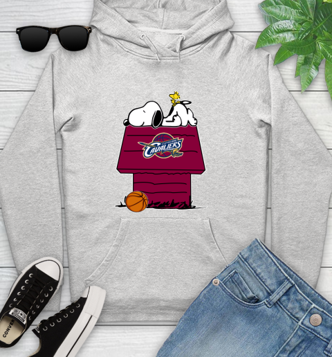 Cleveland Cavaliers NBA Basketball Snoopy Woodstock The Peanuts Movie Youth Hoodie