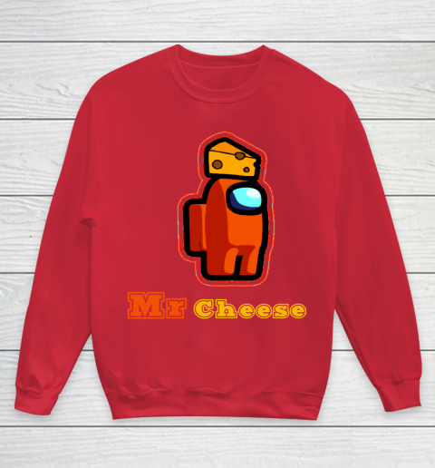 Among Us Shirt Mr Cheese Youth Sweatshirt Tee For Sports