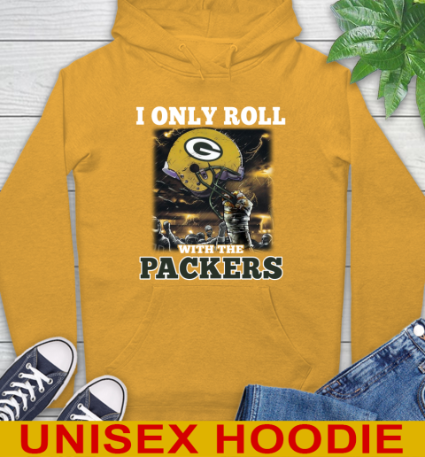 Green Bay Packers NFL Football I Only Roll With My Team Sports Hoodie 2