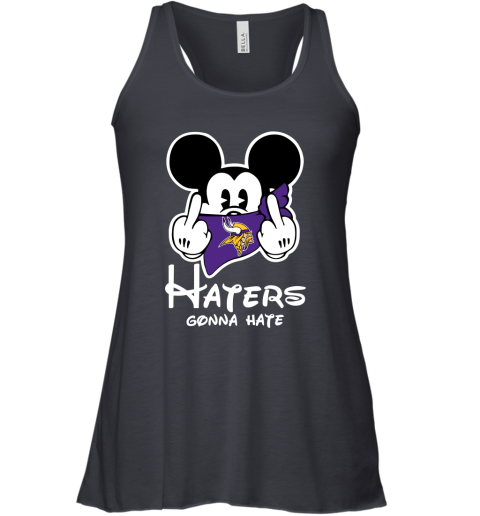 NFL Minnesota Vikings Haters Gonna Hate Mickey Mouse Disney Football T Shirt tqpMlnKqJUo flowy tank 32 95 151514 front midnight