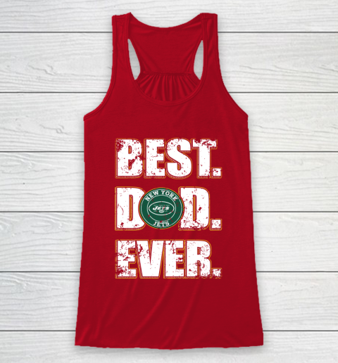 NFL New York Jets Football Best Dad Ever Family Shirt Racerback Tank 4
