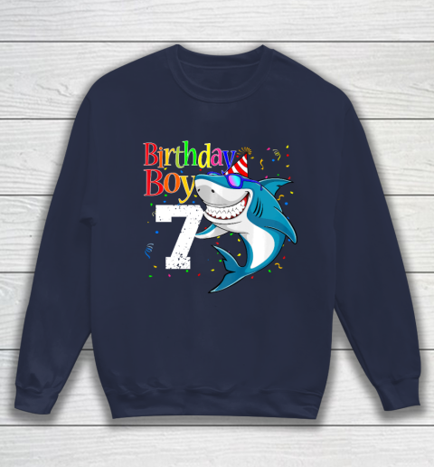 Kids 7th Birthday Boy Shark Shirts 7 Jaw Some Four Tees Boys 7 Years Old Sweatshirt 2