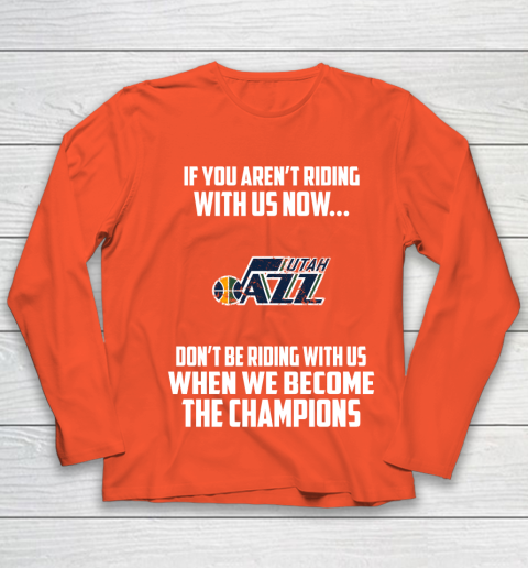 NBA Utah Jazz Basketball We Become The Champions Youth Long Sleeve 3