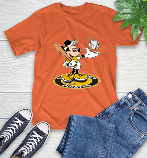 MLB Baseball Pittsburgh Pirates Cheerful Mickey Disney Shirt T-Shirt 5