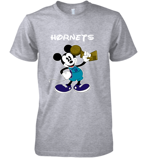 Mickey Charlotte Hornets Premium Men's T-Shirt